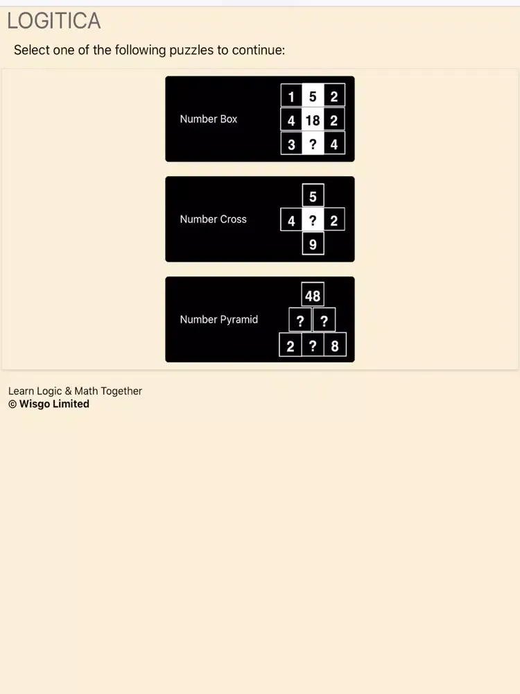 Capturas de pantalla de Logic and Math iPad 