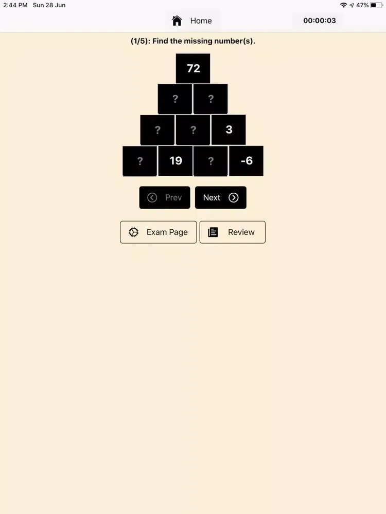 Captures d'écran de Number Pyramid iPad 