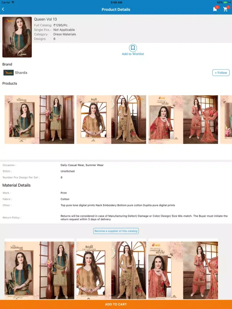 Capturas de tela do Wishbook Wholesale App iPad 
