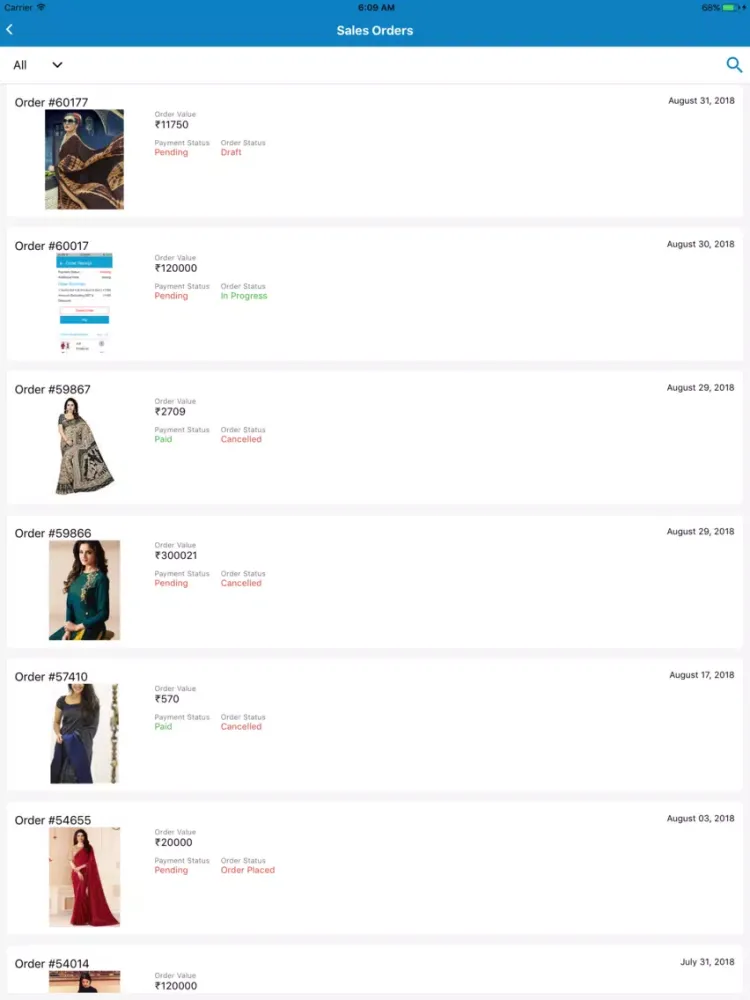 Capturas de tela do Wishbook Wholesale App iPad 
