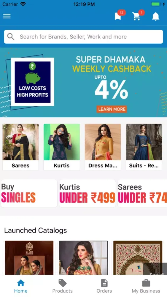 Capturas de tela do Wishbook Wholesale App