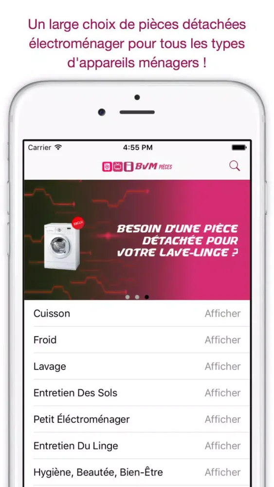 BVM : Pièces électroménager應用截圖