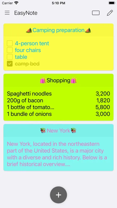 Скриншоты EasyNote - Simple Notepad
