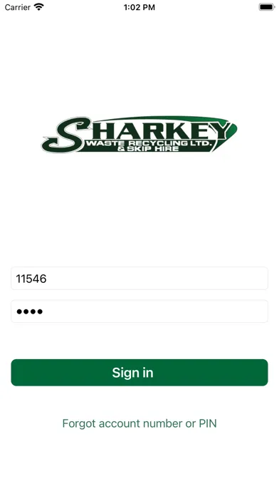 Скриншоты Sharkey Waste Customer App