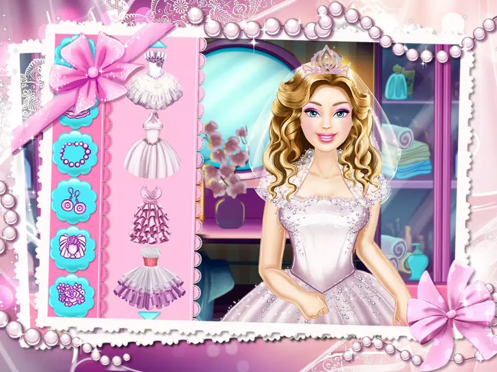 Capturas de tela do Pink Bride Real Makeover iPad 