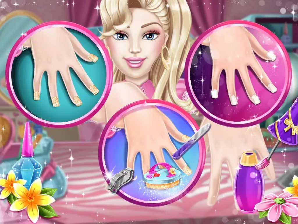 Pink Girl Nails Spa iPad  Screenshots