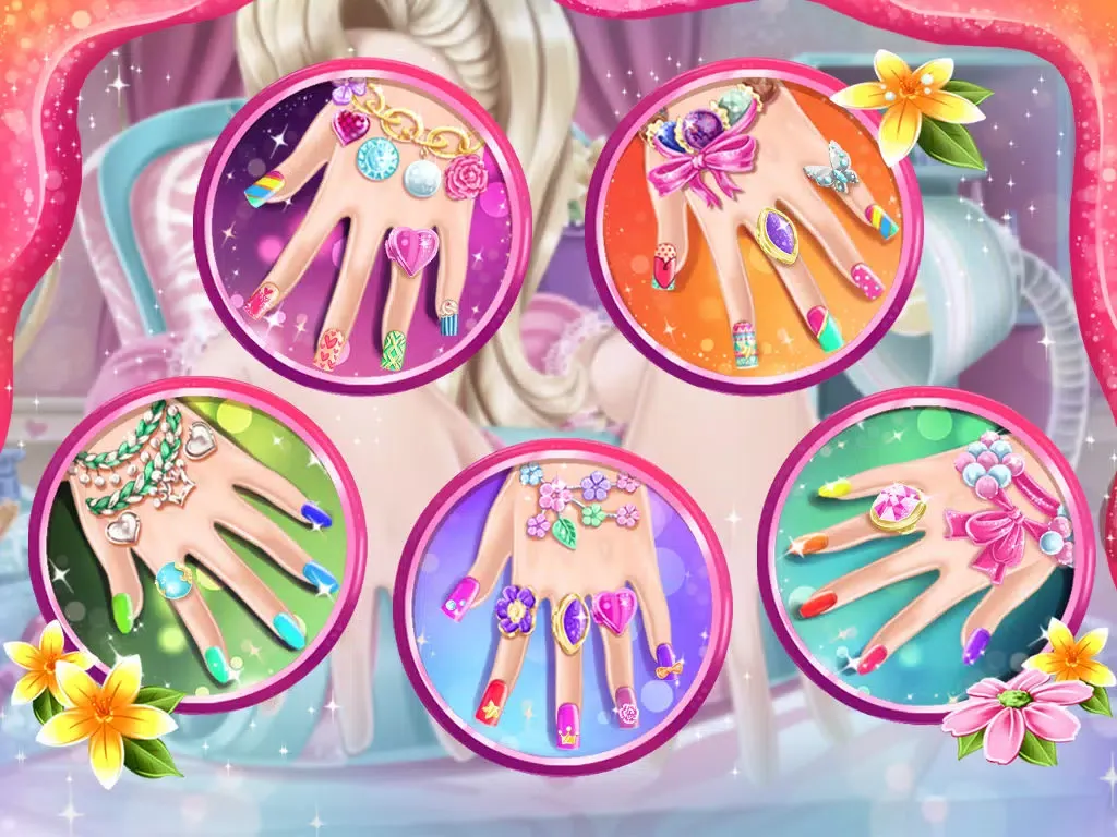 Pink Girl Nails Spa iPad  Screenshots