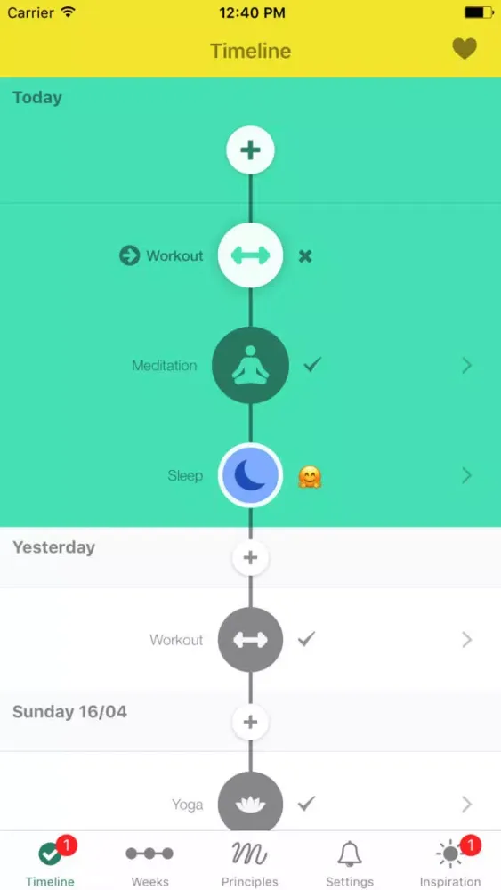 Mindful: track your mindful events سکرین شاٹس