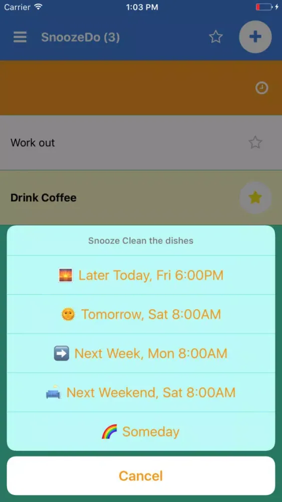 SnoozeDo Screenshots