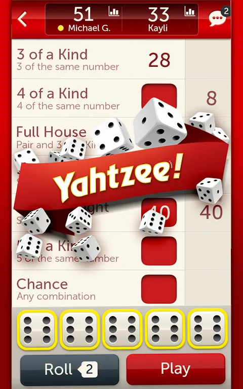 Yahtzee应用截图