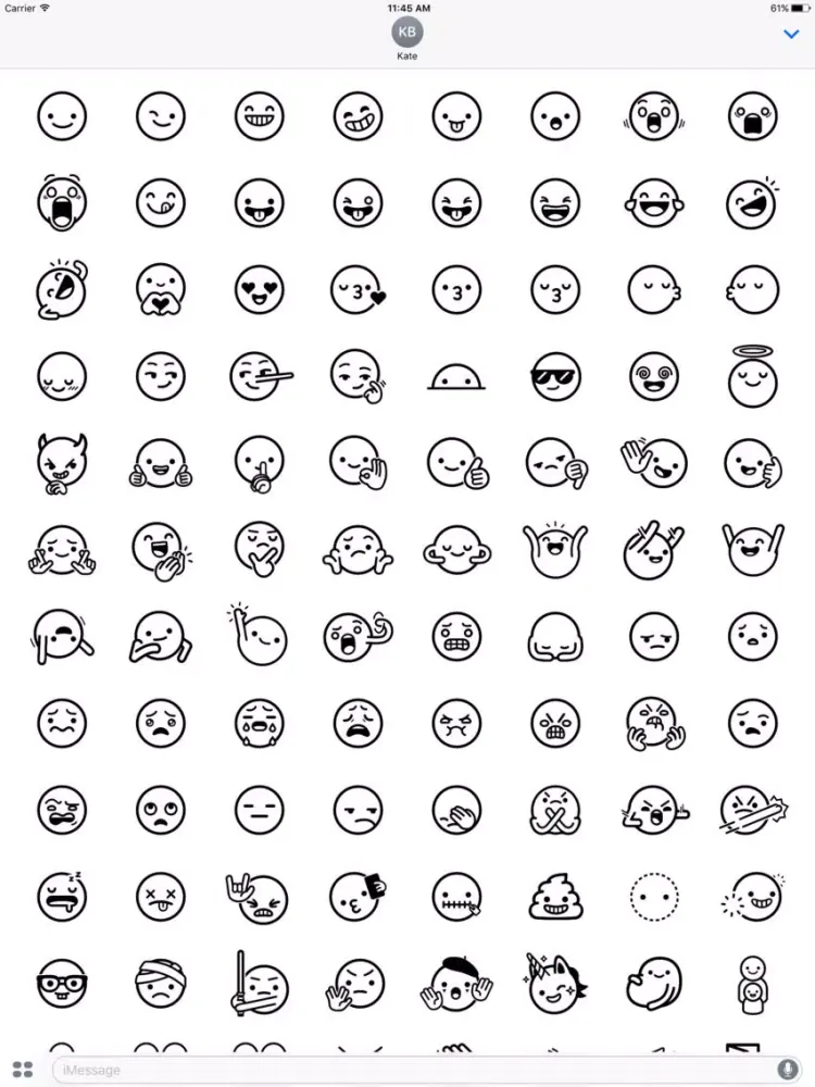 Tangkapan layar Sticker Dudes iPad 