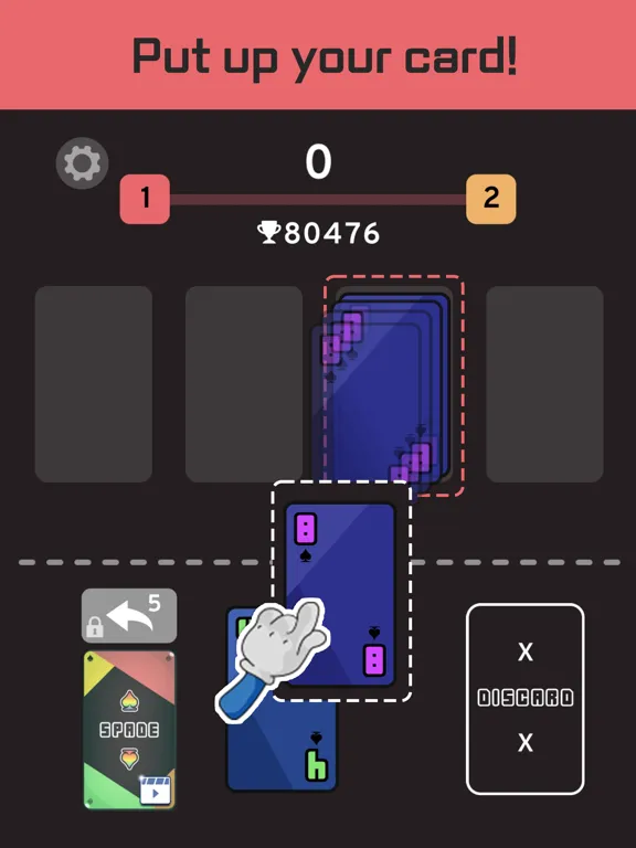 Tangkapan layar spade2048 iPad 