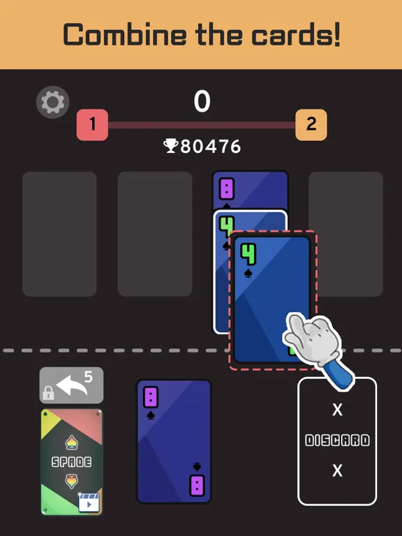 Tangkapan layar spade2048 iPad 