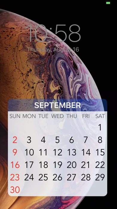 Capturas de pantalla de Wallpaper Calendar!