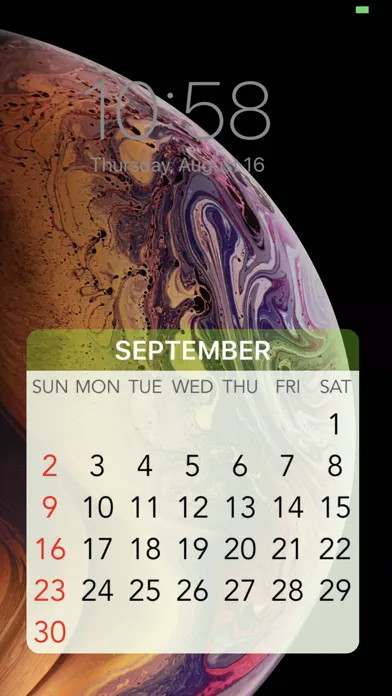 Capturas de pantalla de Wallpaper Calendar!