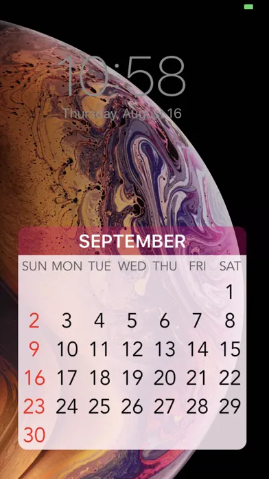Capturas de pantalla de Wallpaper Calendar!