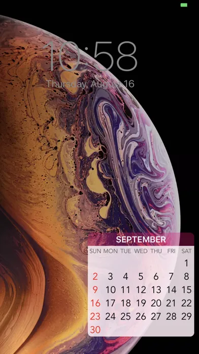 Capturas de pantalla de Wallpaper Calendar!