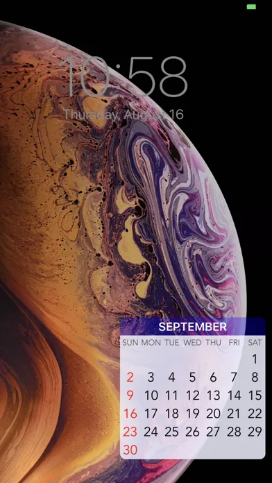 Capturas de pantalla de Wallpaper Calendar!