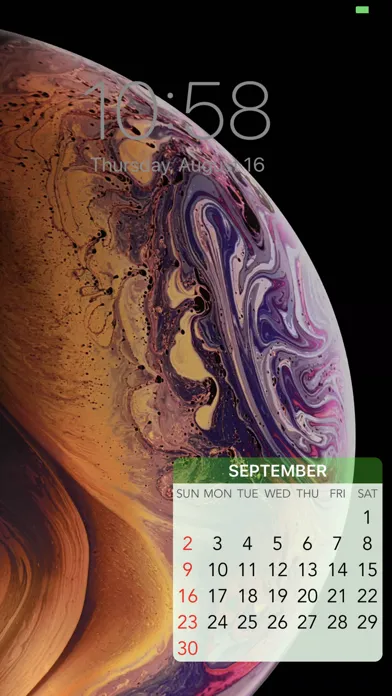 Capturas de pantalla de Wallpaper Calendar!