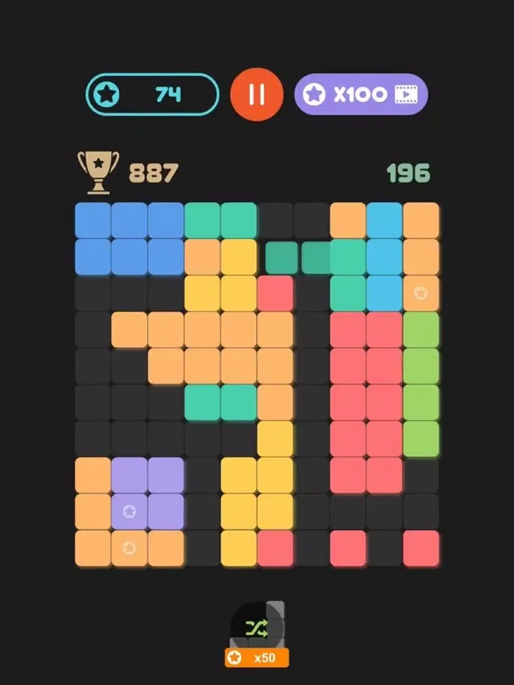Tangkapan layar Block Puzzle Just 10! iPad 