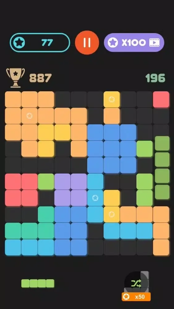 Tangkapan layar Block Puzzle Just 10!