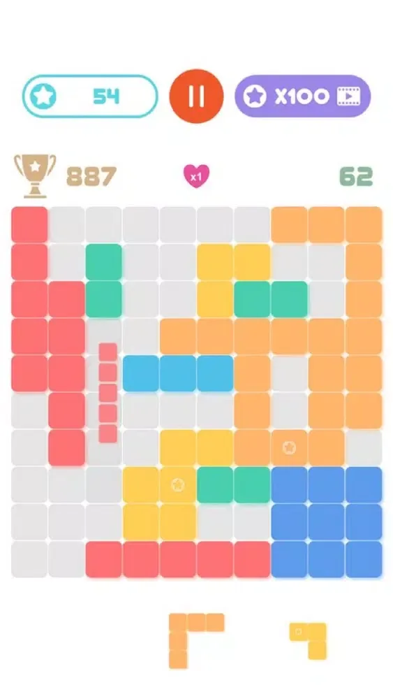Tangkapan layar Block Puzzle Just 10!