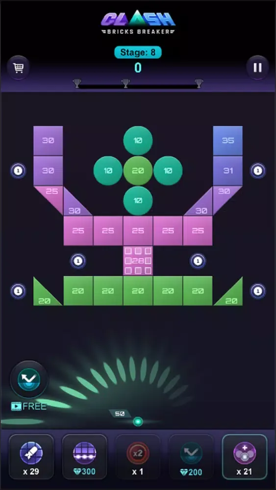 Captures d'écran de Bricks Breaker Clash