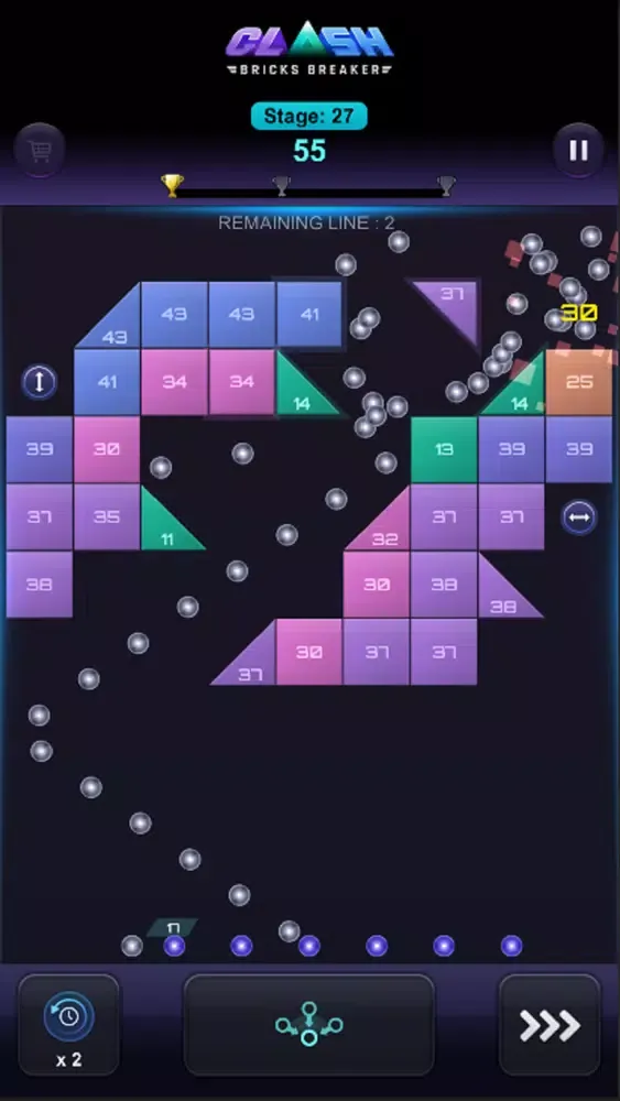 Captures d'écran de Bricks Breaker Clash