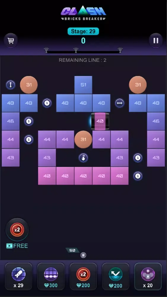 Captures d'écran de Bricks Breaker Clash