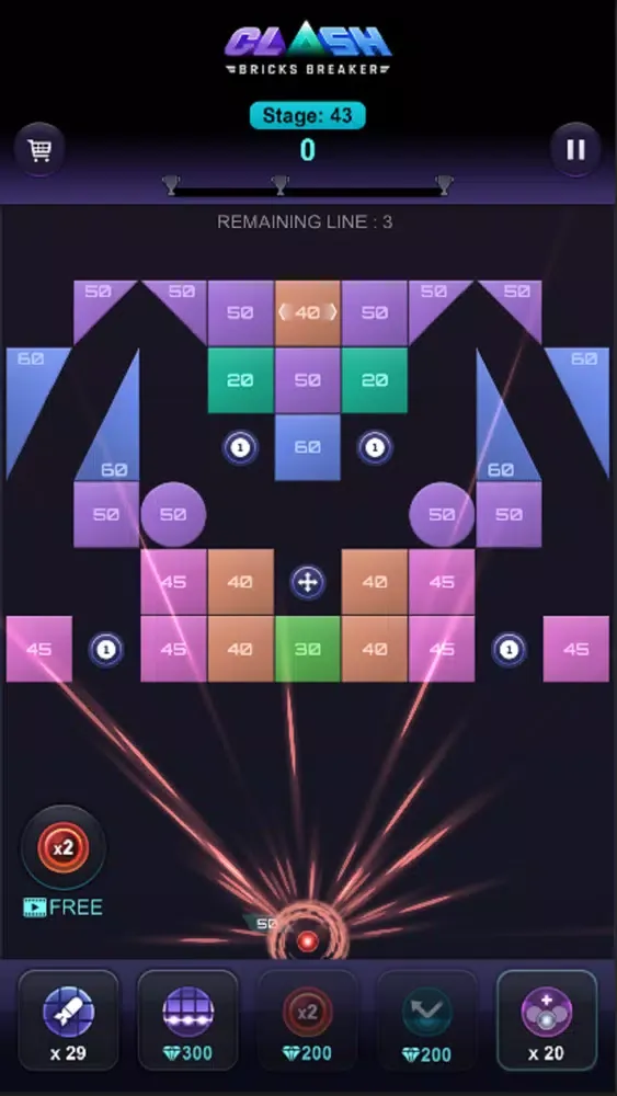 Captures d'écran de Bricks Breaker Clash