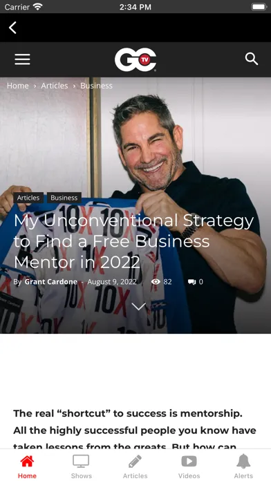 GCTV | Grant Cardone TV سکرین شاٹس