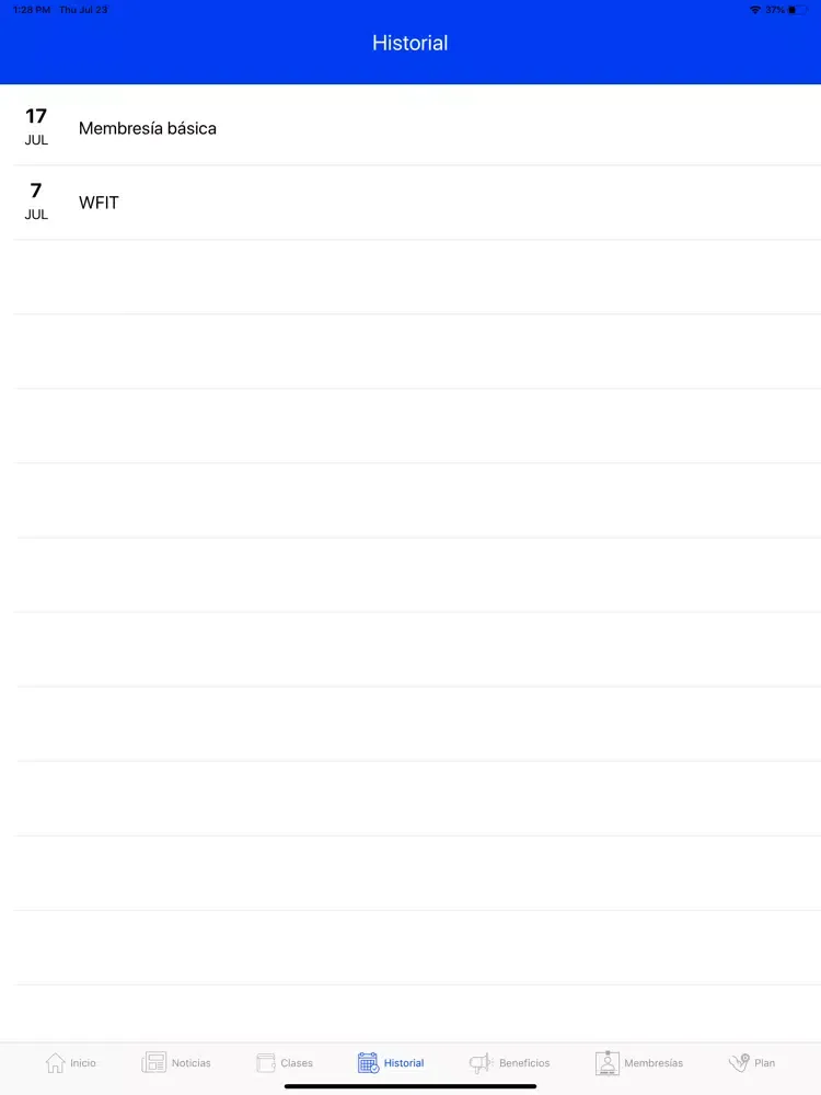 Padrinos GymPass iPad 应用截图