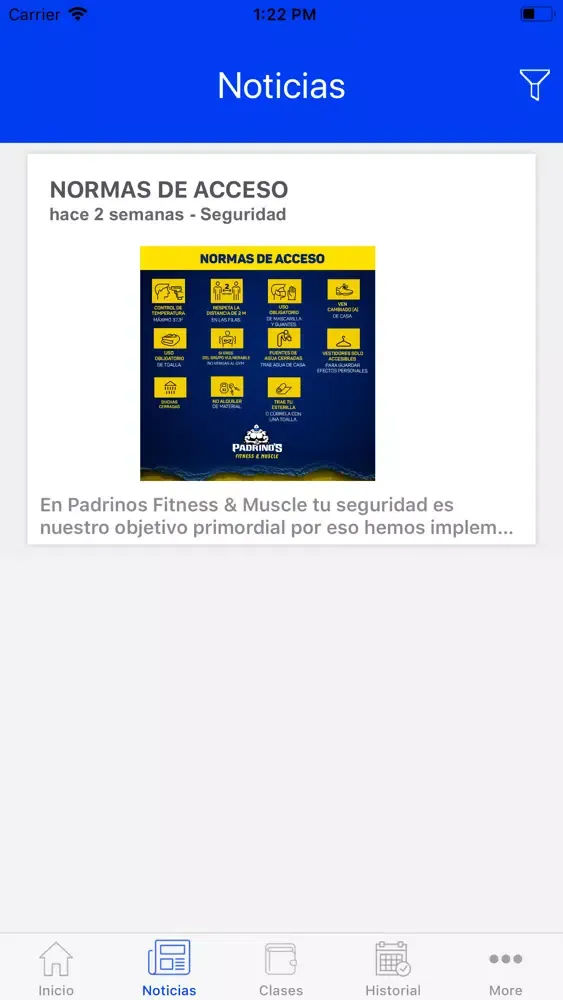 Padrinos GymPass应用截图