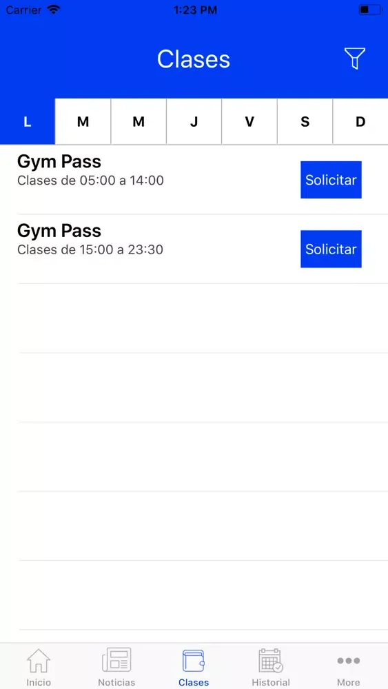 Padrinos GymPass应用截图