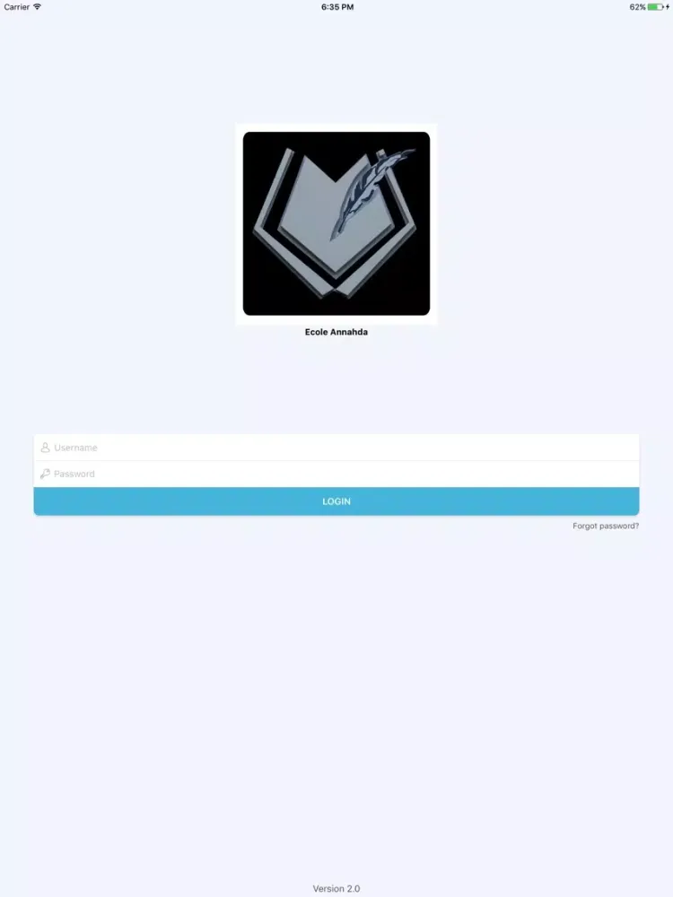 Tangkapan layar Ecole Annahda iPad 