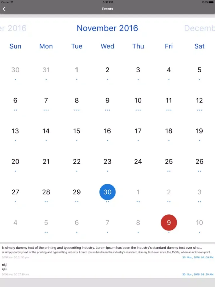 Ảnh chụp màn hình của Laxial App iPad 