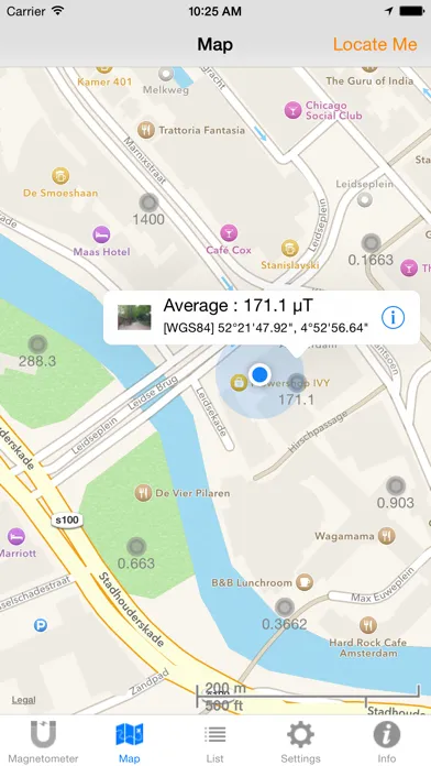Captures d'écran de Gauss Meter