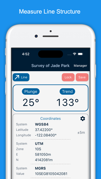 Screenshot di Geology Clinometer: GeoCompass