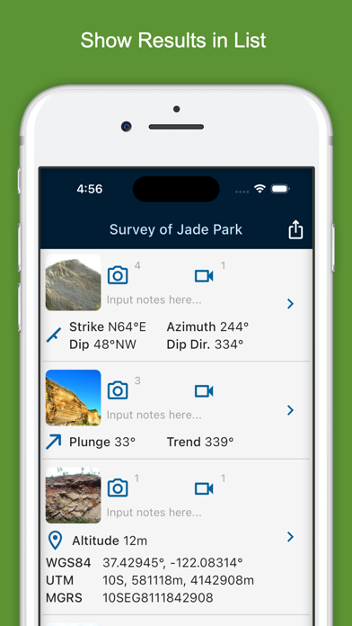 Screenshot di Geology Clinometer: GeoCompass