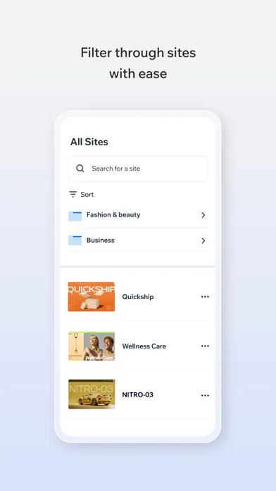ภาพหน้าจอของ Wix Studio