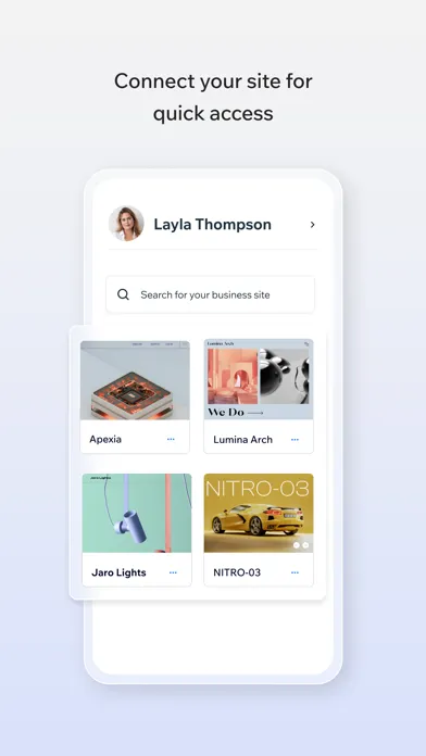ภาพหน้าจอของ Wix Studio