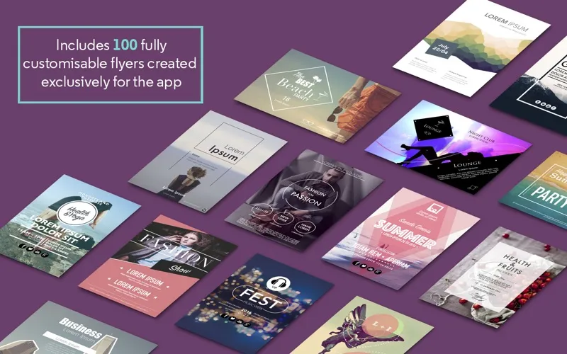 Flyer Templates for Pages Screenshots