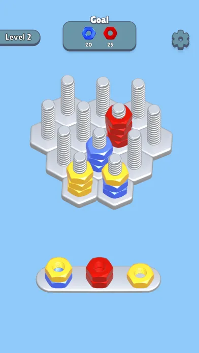 Ảnh chụp màn hình của Bolt Sort Puzzle