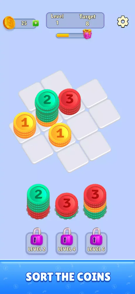 Tangkapan skrin Coin Stack Puzzle