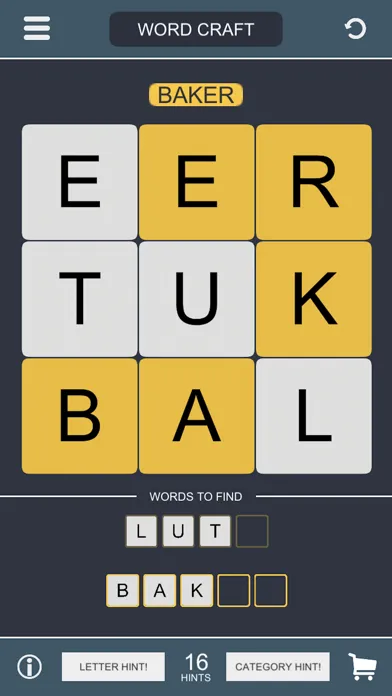 Capturas de tela do Word Craft - Word Game: Puzzle One’s Brains & Fun