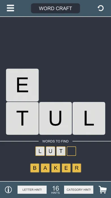 Capturas de tela do Word Craft - Word Game: Puzzle One’s Brains & Fun
