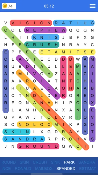 Word Search Colourful স্ক্রিনশট