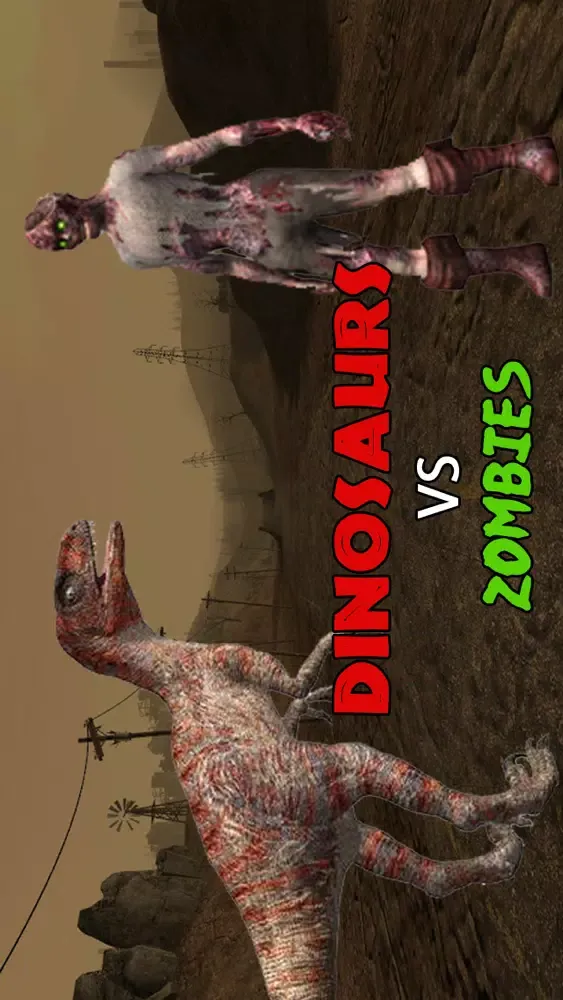 Tangkapan skrin Dinosaurs vs Zombies