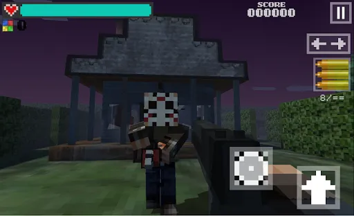 Screenshot di Block Gun 3D: Haunted Hollow