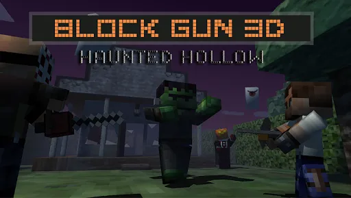 Screenshot di Block Gun 3D: Haunted Hollow